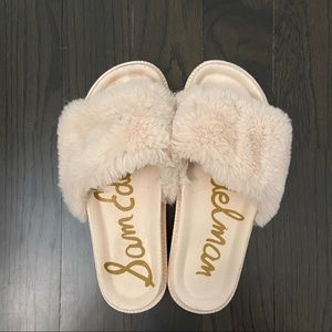 Sam Edelman fluffy slides